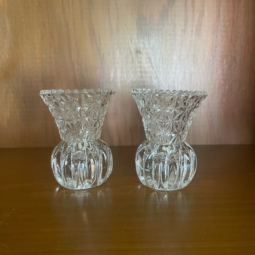 Vintage Princess House Crystal Toothpick Holders Set